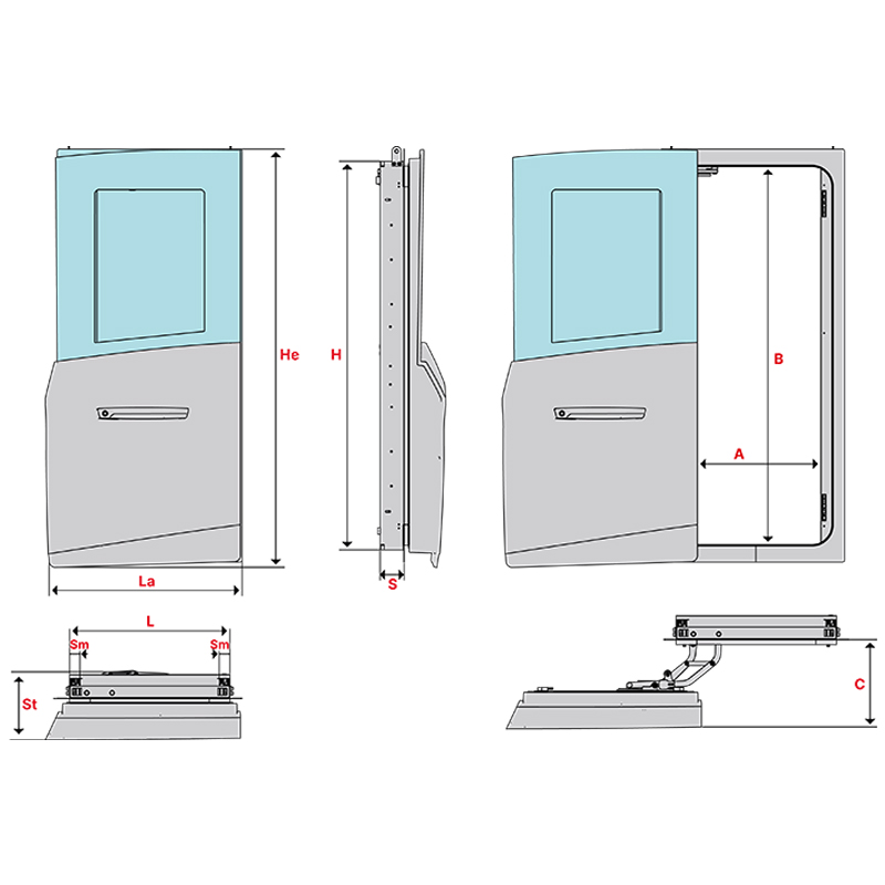 Manual pantograph door 2359C